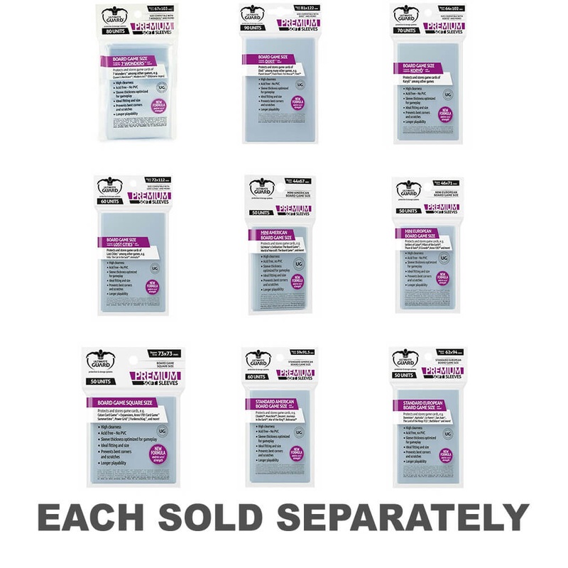 Garde ultime du jeu de planche Premium Soft Sleeves