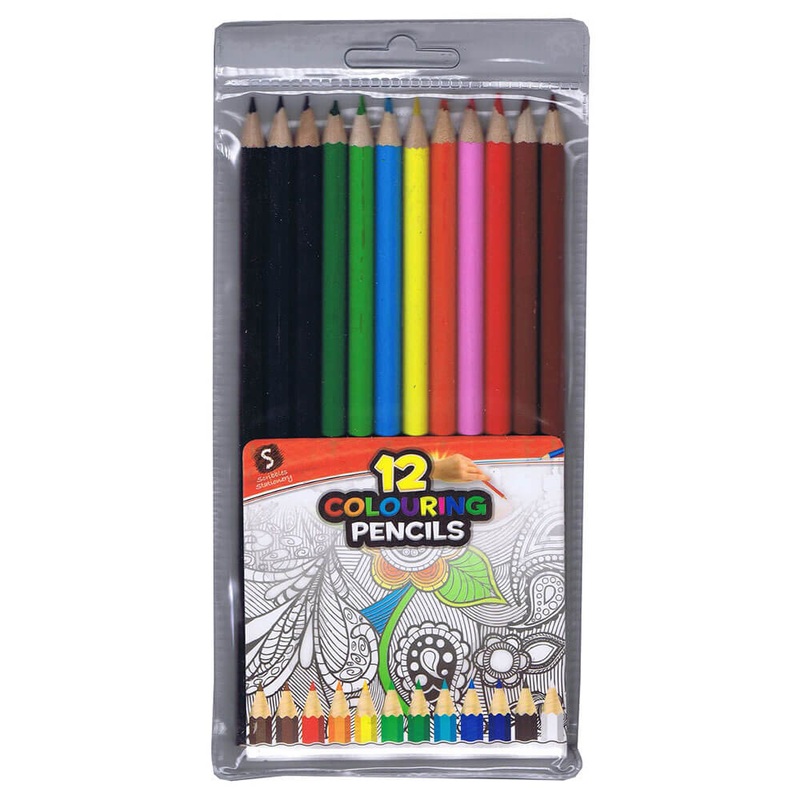 Gribouillis 12 crayons de couleur pack