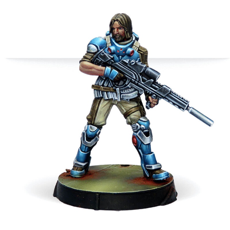 Panoceania vs nomades miniatures Dire Foes Mission Set 9