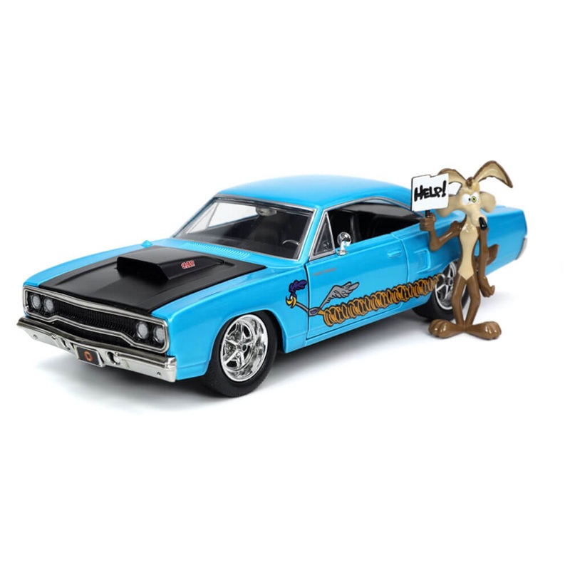 Plymouth Road Runner 1970 avec Wile E Coyote 1:24 Ride  l'chelle