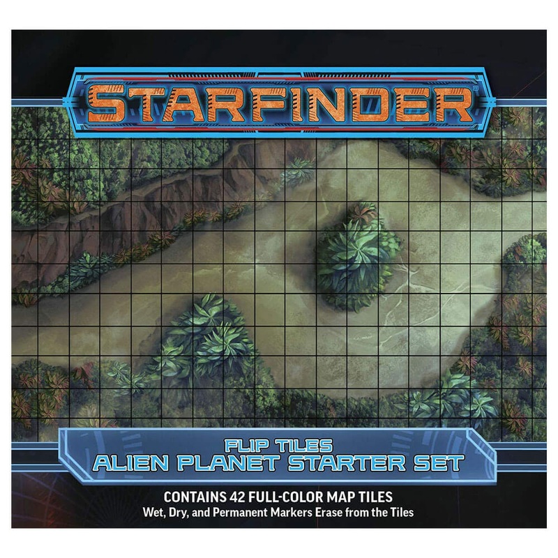 Starfinder RPG Flip-Tiles Alien Planet Starter Setter
