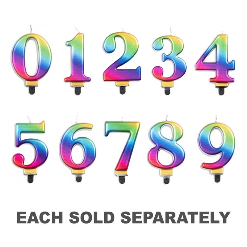 Numro arc-en-ciel mtallique alpen