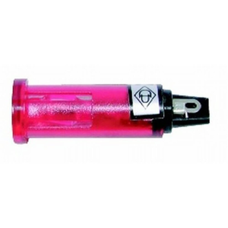 Petite lunette  bout plat 240 V (rouge)