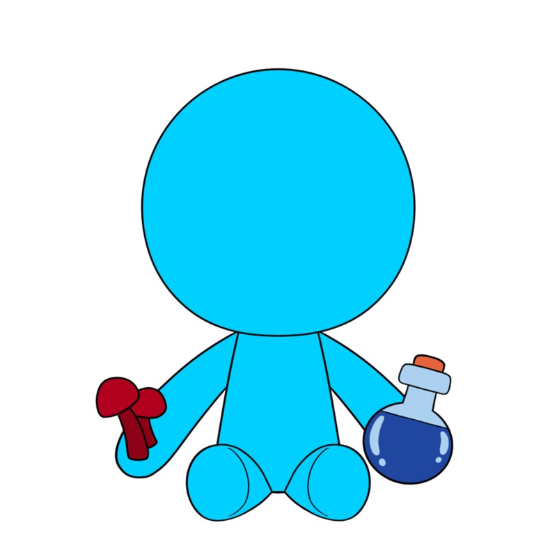 Alan Becker Blue Plush (9in)