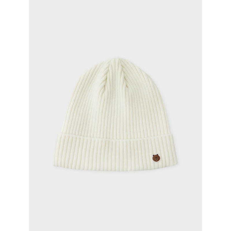 LINE FRIENDS Made by BROWN Knit Beanie Ivory