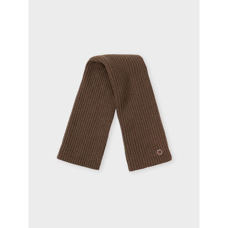 LINE FRIENDS Made by BROWN Knit Short Muffler Brown