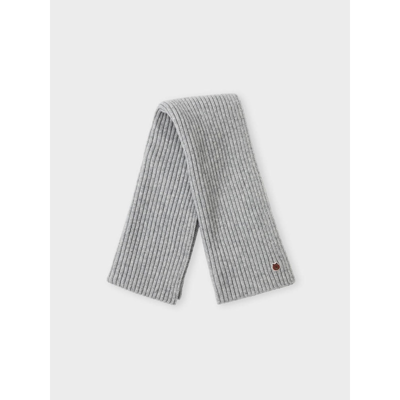 LINE FRIENDS Made by BROWN Knit Short Muffler Grey