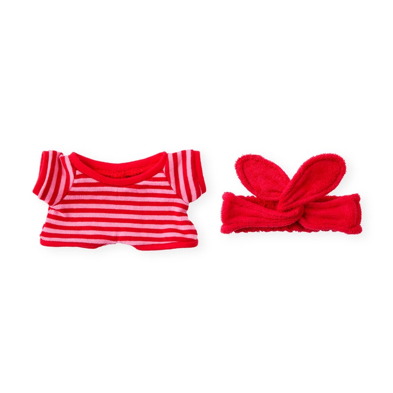 LINE FRIENDS minini Closet Red Pajama & Headband Costume Set