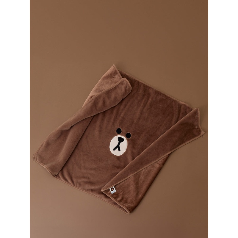 LINE FRIENDS HUG BROWN 3 Blanket