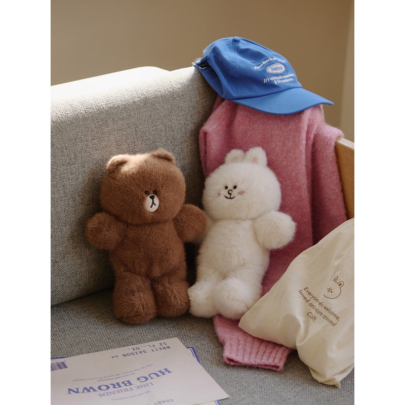 LINE FRIENDS HUG Brown 3 Medium Doll