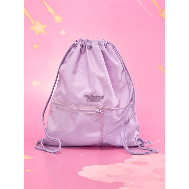 BT21 The Journey Clear Pocket String Backpack