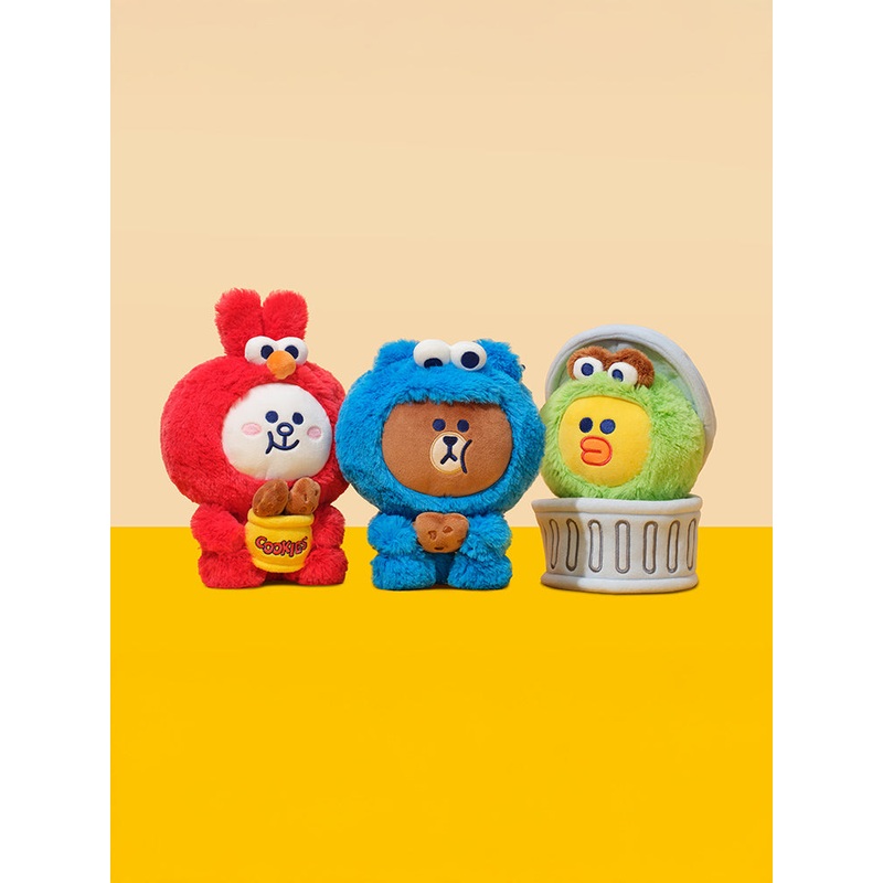 SESAME STREET X LINE FRIENDS Sitting Plush