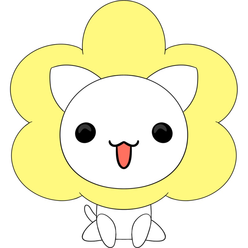 Flower Cat Plush (9in)
