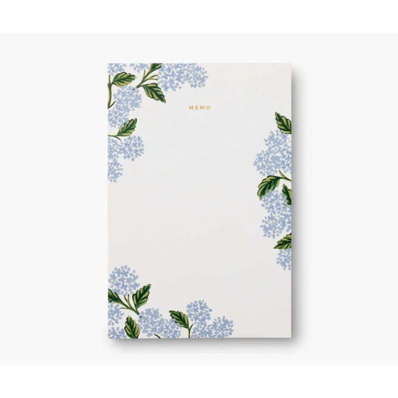 Large Memo Notepad - Hydrangea