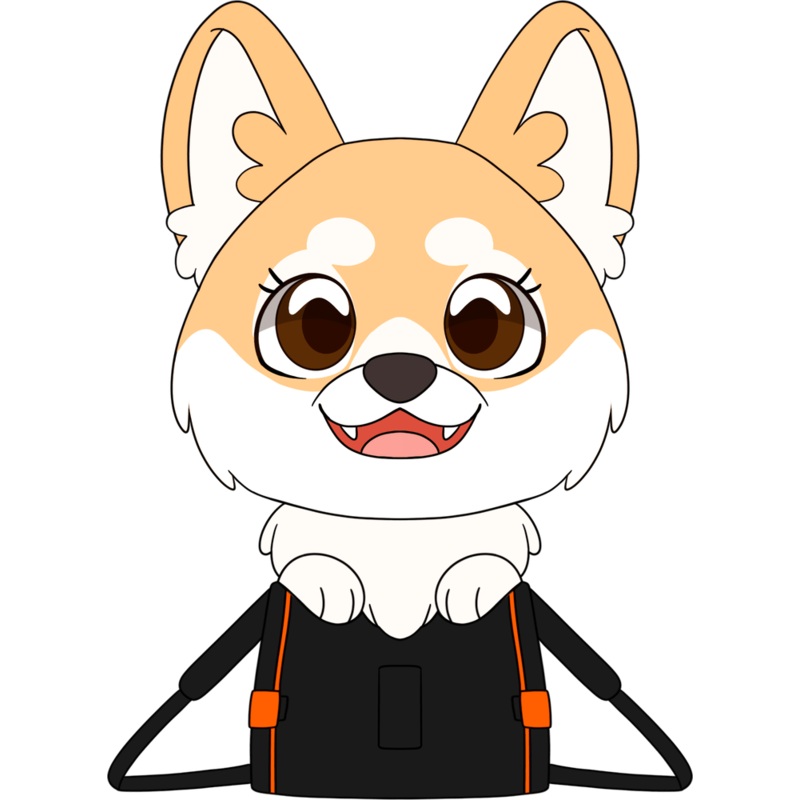 Maxine the Fluffy Corgi Plush (9in)