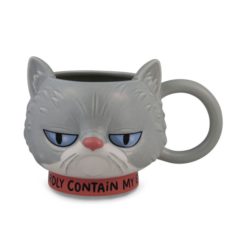 Sculpted Cat Mug