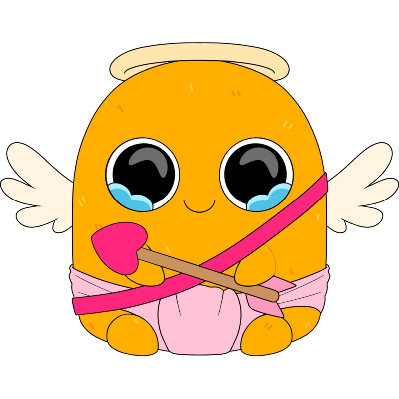 Valentines Sad Nuggie Plush (9in)