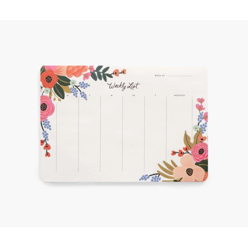 Weekly Desk Pad - Lively Floral