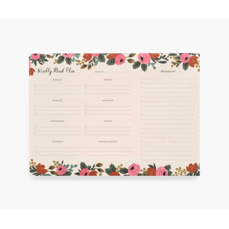 Weekly Meal Planner - Rosa