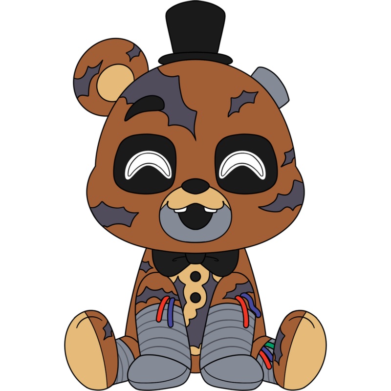 Ignited Freddy Sit Plush (9in)