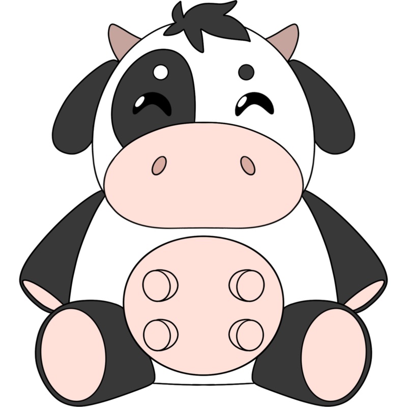 Mr. Cow Plush (1ft)