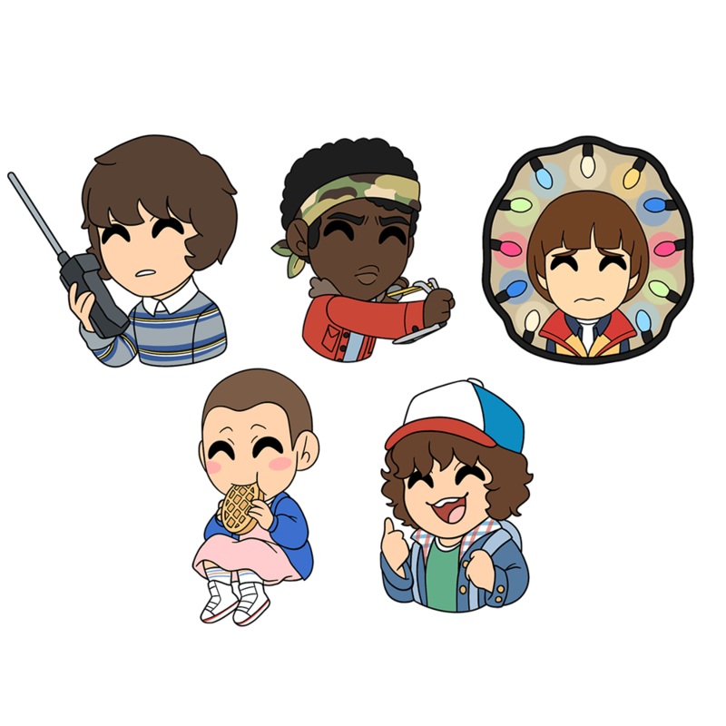 Stranger Things Pin Set