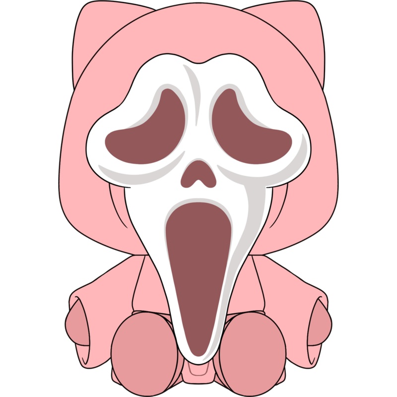 Cute Ghost Face Plush (9in)