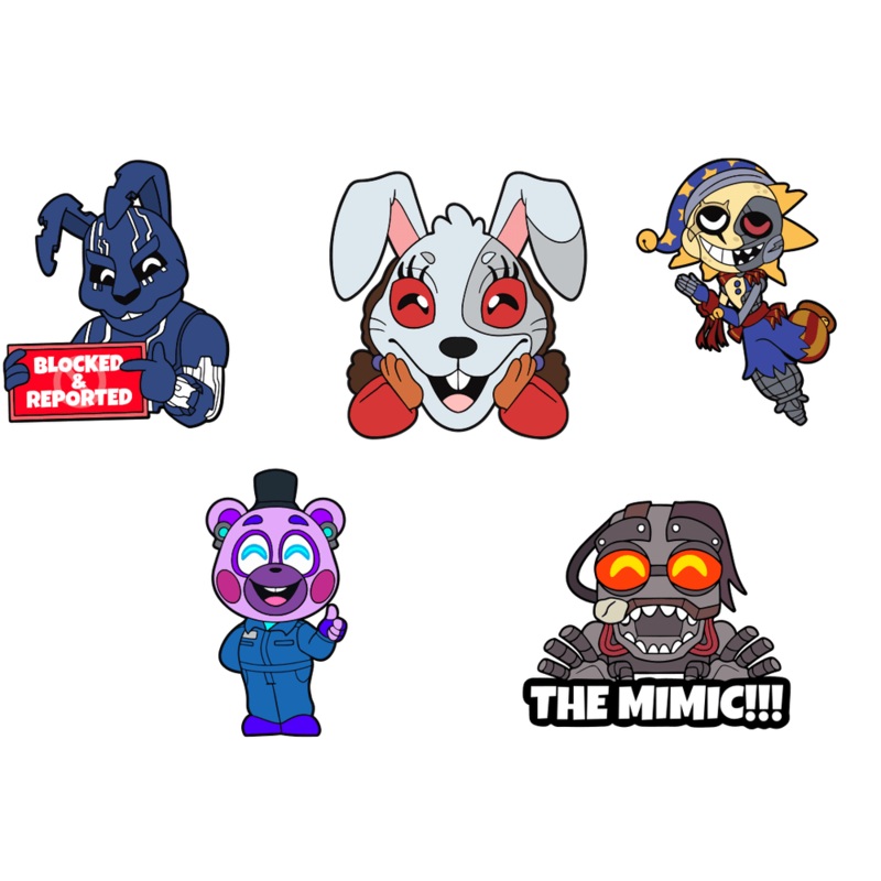 FNAF Ruin Pin Set