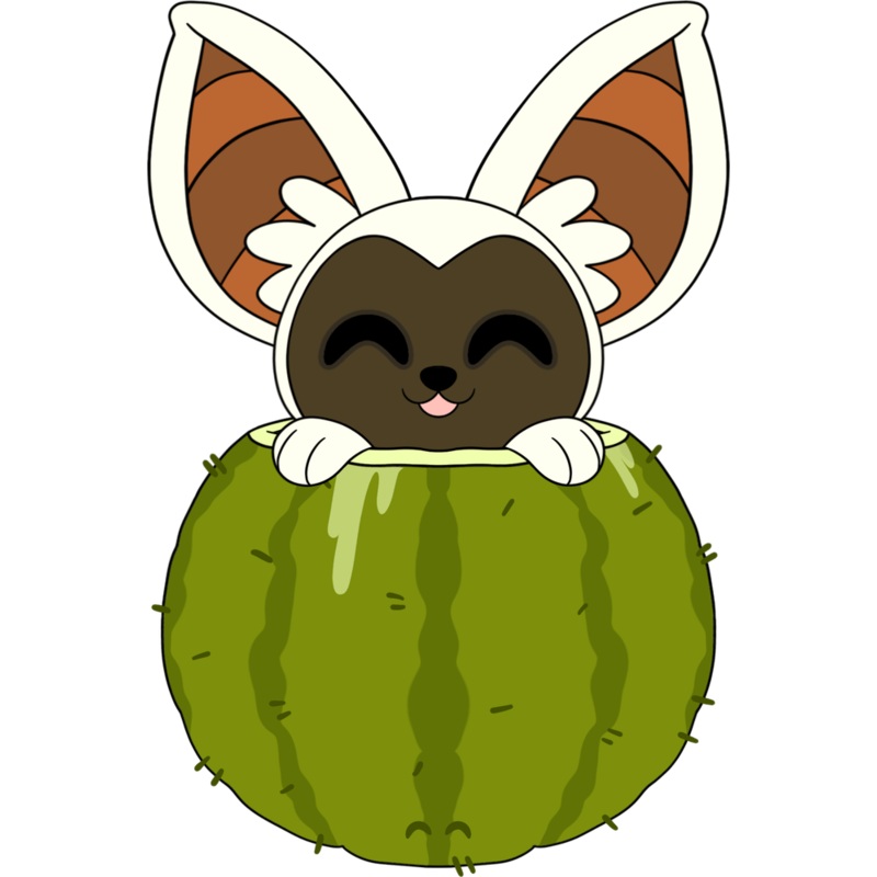 Momo Cactus Stickie (6in)