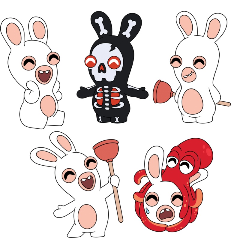 Rabbids Pin Set