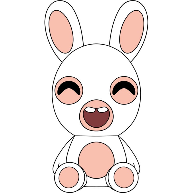 Rabbids Sit Plush (9in)
