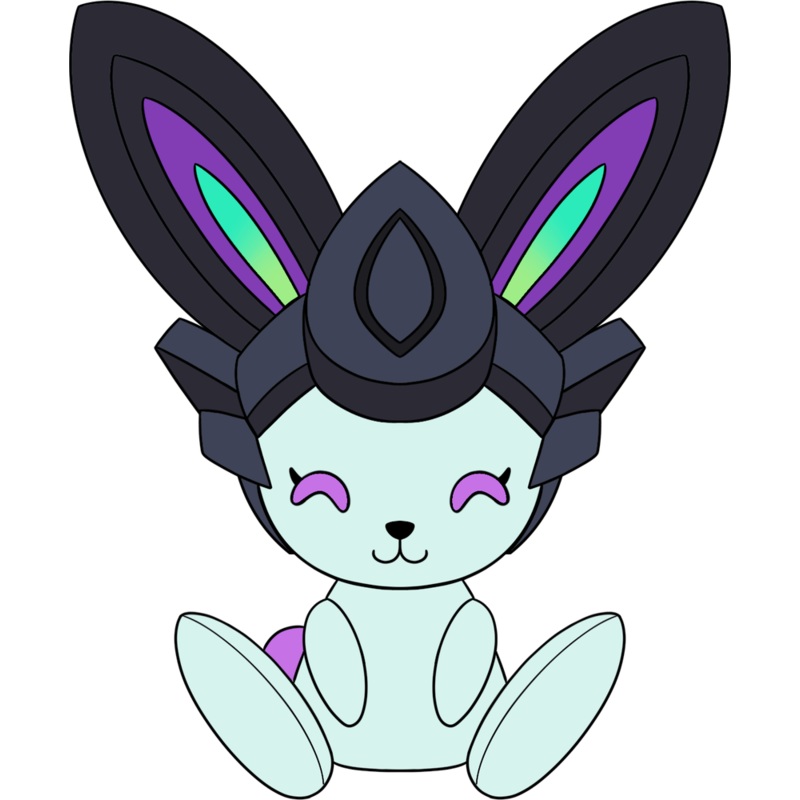 Black Battle Bunny Plush (9in)