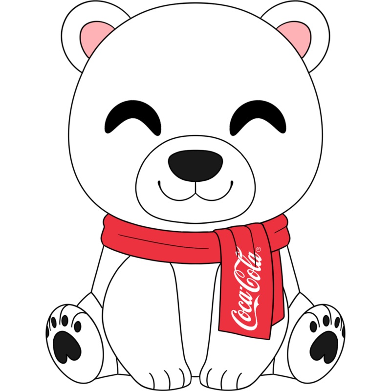 Coca-Cola Polar Bear Plush (9in)