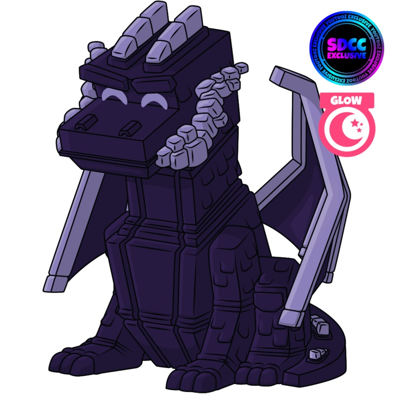Glow in the Dark Obsidian Ender Dragon