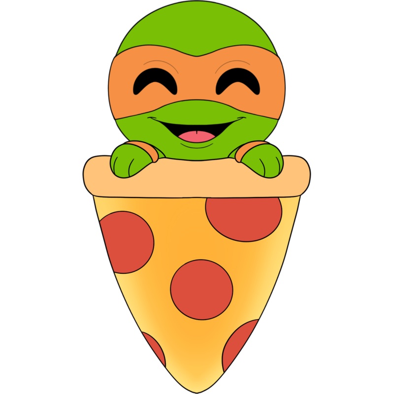 Michelangelo Pizza Plush (9in)