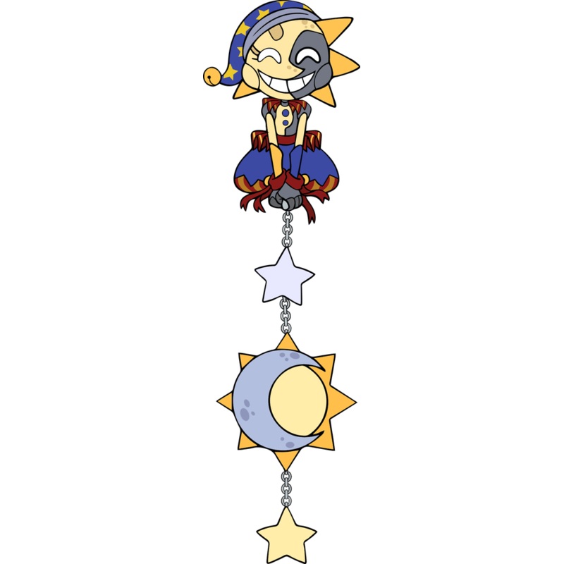 Sun and Moon Hanging Pin