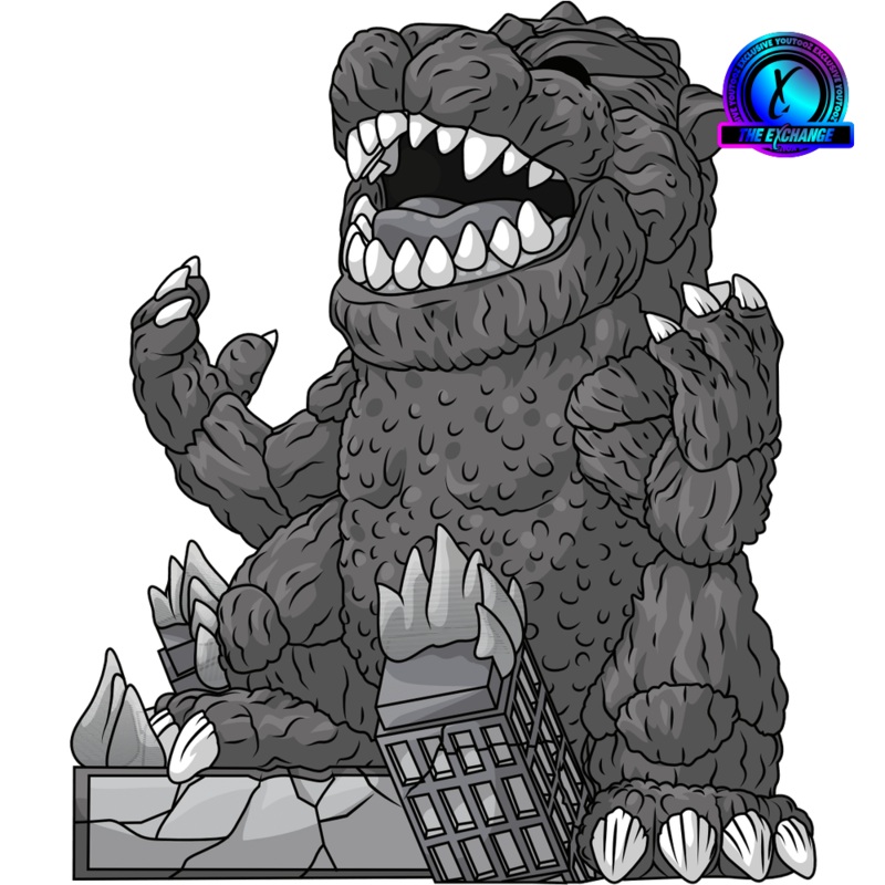Black and White Godzilla the Destroyer