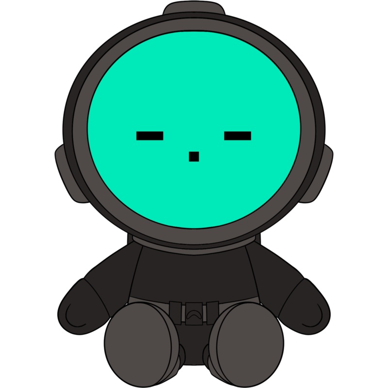 Content Warning Teal Plush (9in)
