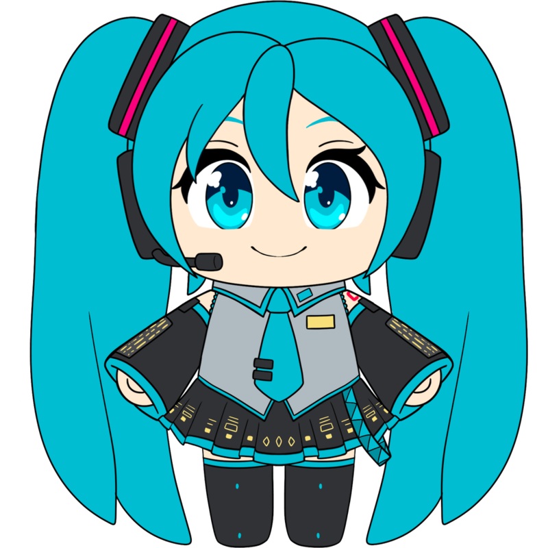 Standing Miku Plush (9in)