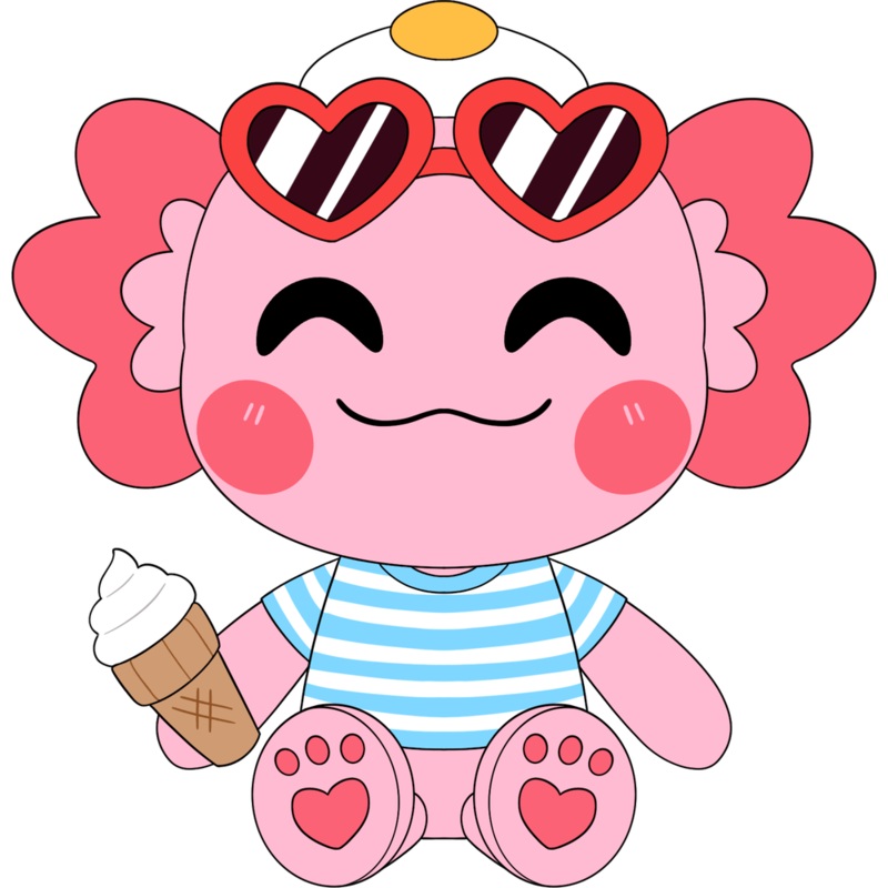 Summer Egg-xolotl Plush (9in)