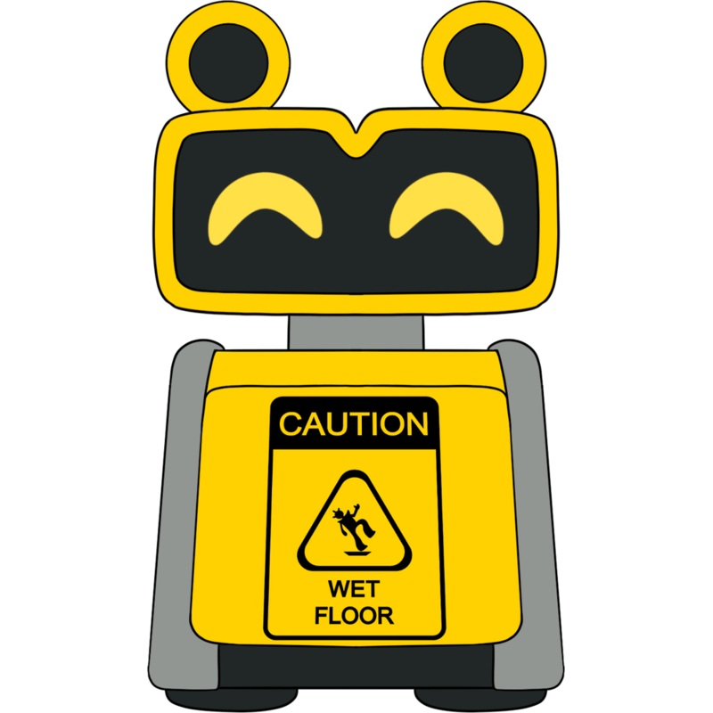 Wet Floor Bot Plush (9in)