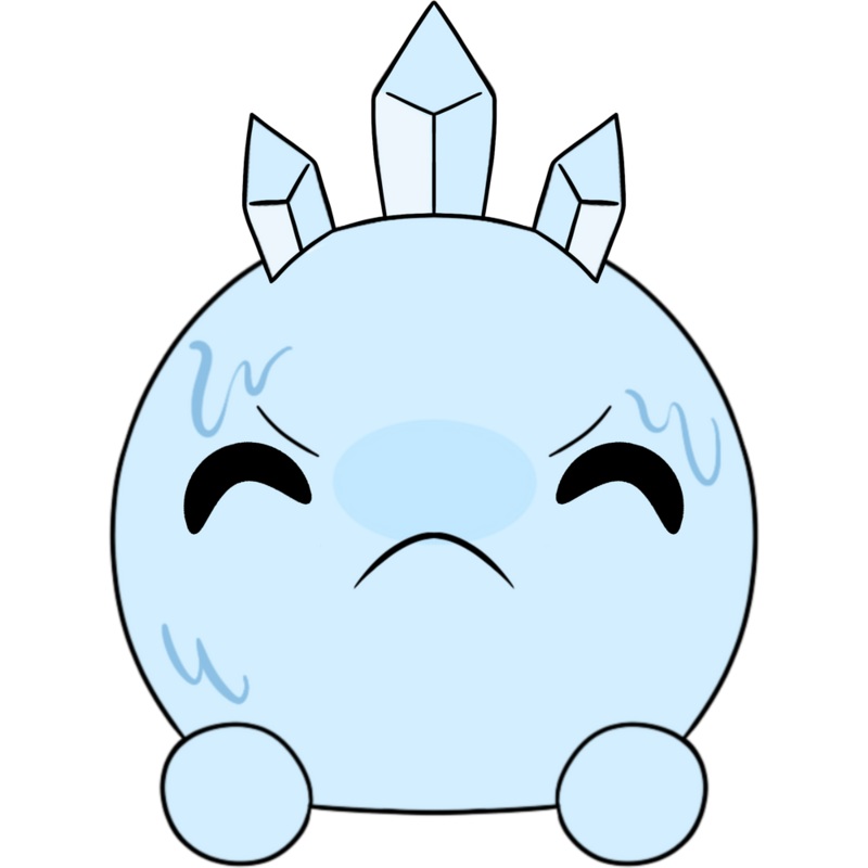 Chilly Slimecicle Stickie (6in)