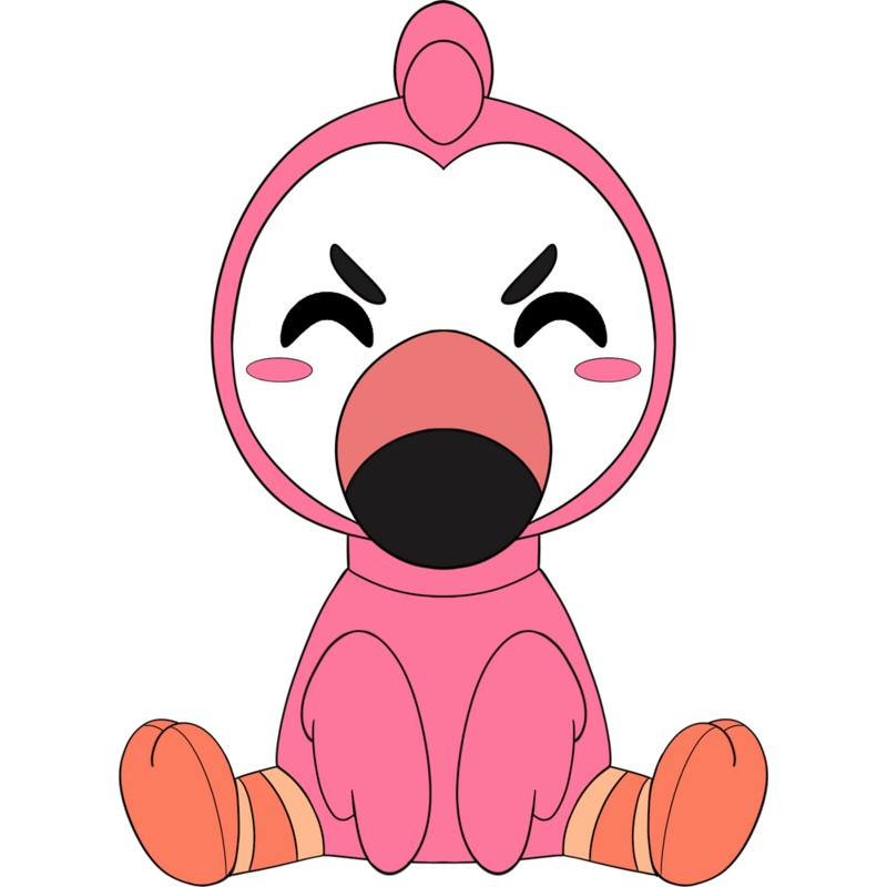 Flamingo Sit Plush (1ft)