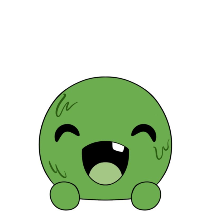 Happy Slimecicle Stickie (6in)