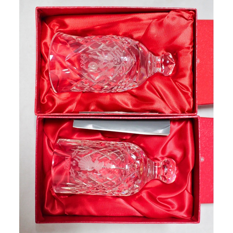 Lot of 2: Waterford 12 Days of Christmas Bells - 1992, 1993