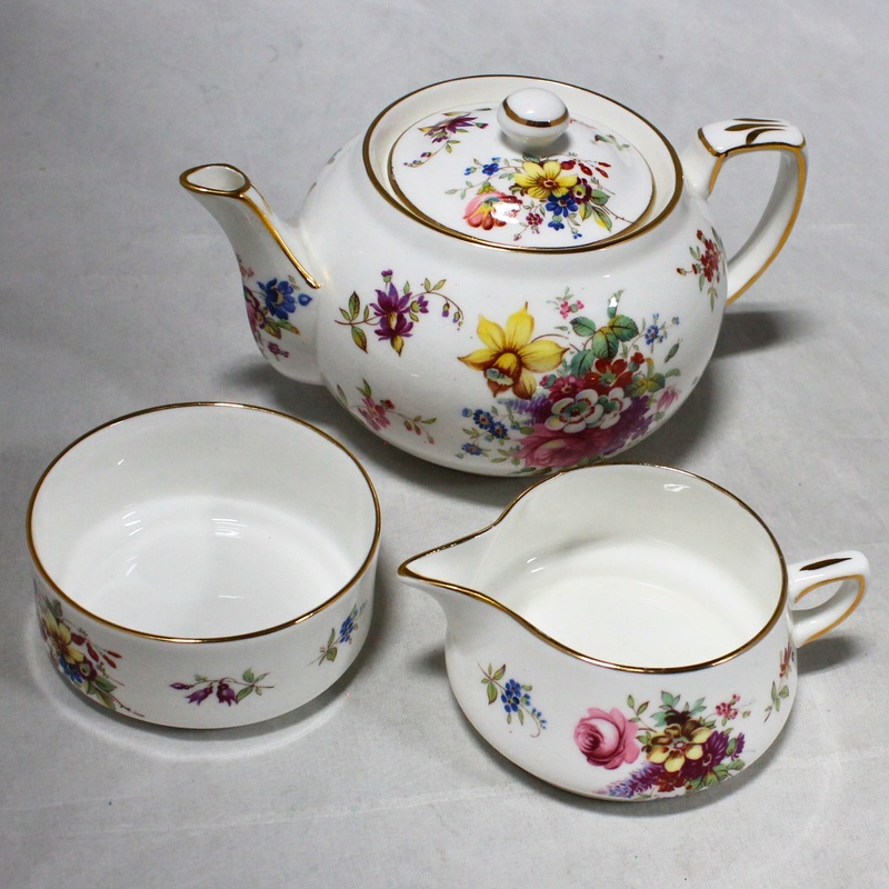 Lot of 3: Hammersley Bone China Tea Set