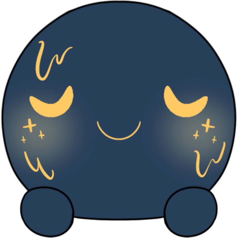 Midnight Slimecicle Stickie (6in)