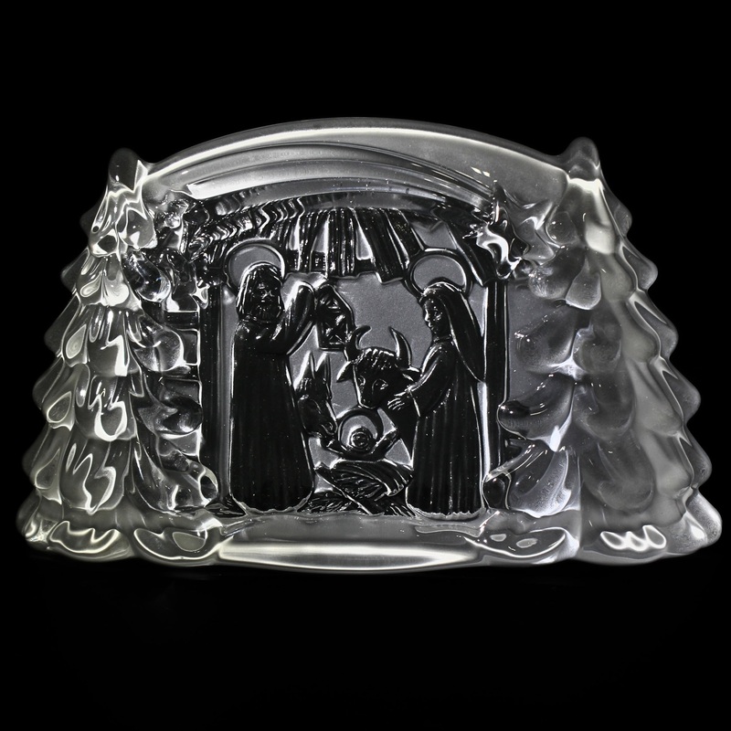 Mikasa Crystal Nativity Sculpture