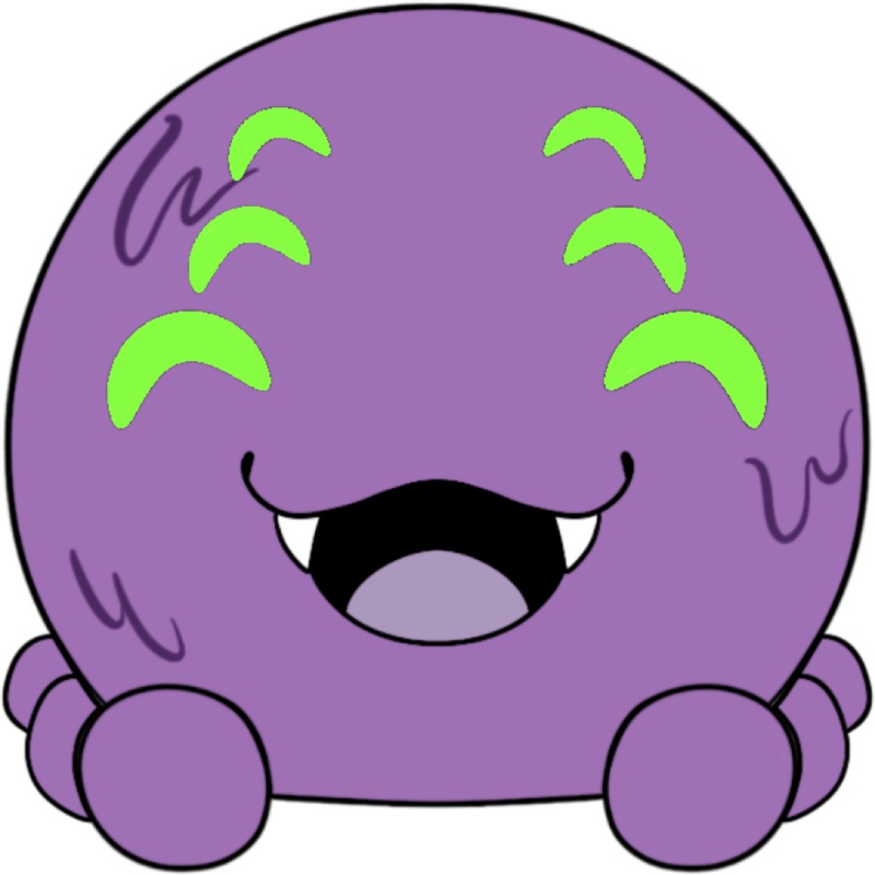 Spider Slimecicle Stickie (6in)