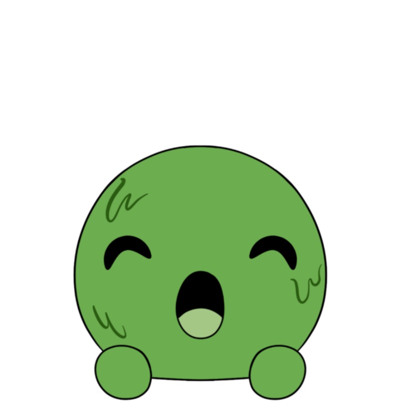 Surprised Slimecicle Stickie (6in)